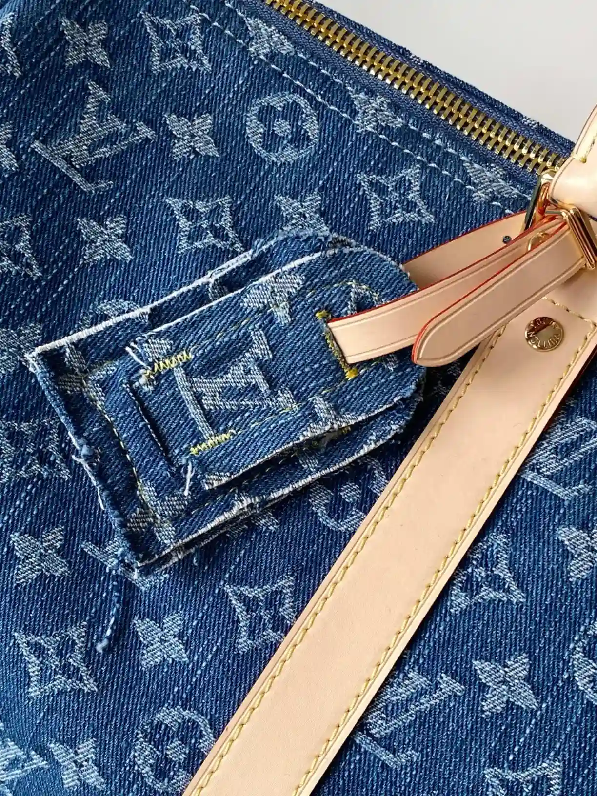 Louis Vuitton Keepall Blue Calfskin Tote Bag product photo from LabelPicks