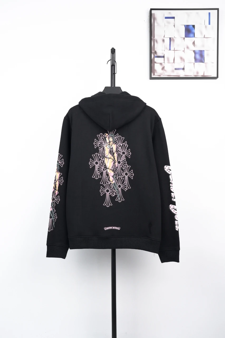 Chrome Hearts Black Deadly Doll Graphic Zip Hoodie product photo from LabelPicks