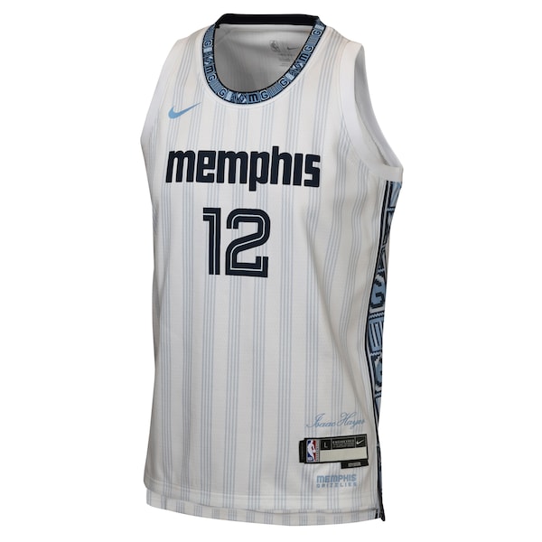 Ja Morant Memphis Grizzlies Nike Youth 2025/26 City Edition Swingman Jersey - White