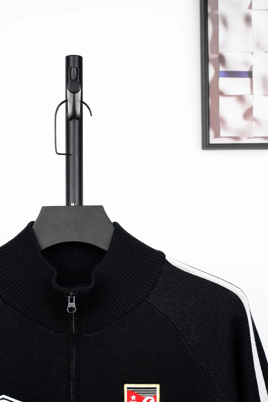 Supreme Black Number 9 Knit Zip Track Jacket product photo from LabelPicks