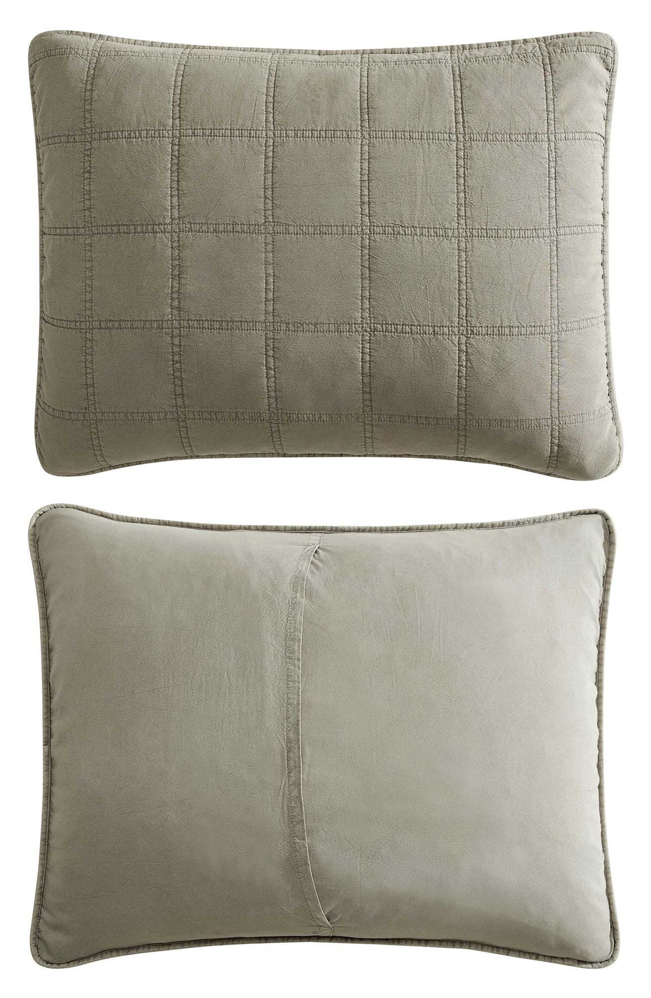 Kenneth Cole Reaction Stonewashed Solid Microfiber Quilt Set