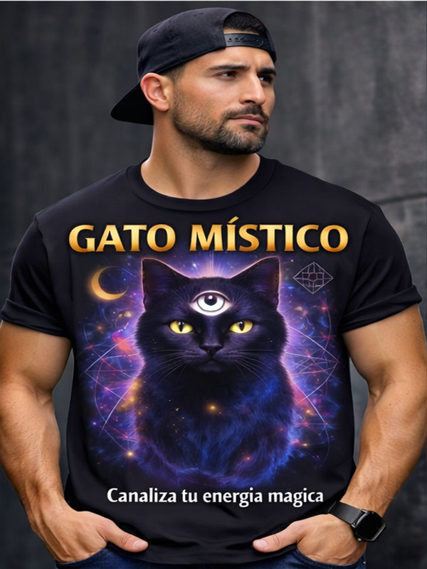 Remera Gato Místico – Tercer Ojo