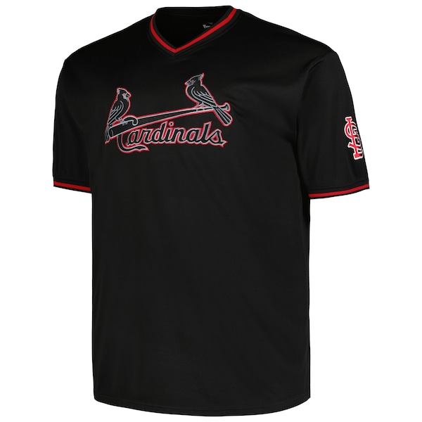 St. Louis Cardinals Profile Big & Tall Pop Fashion Jersey - Black