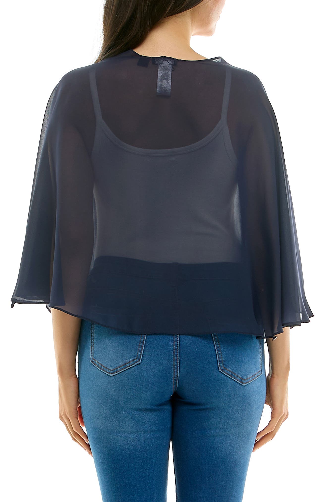 Nina Leonard Chiffon Capelet