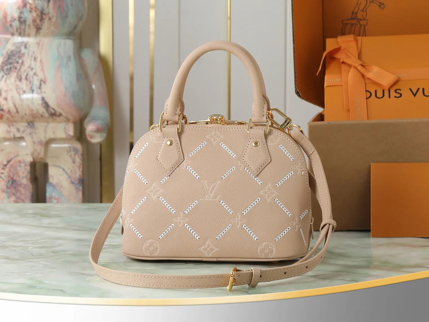 Louis Vuitton Brown Alma Quilted Leather Top Handle Bag product photo from LabelPicks