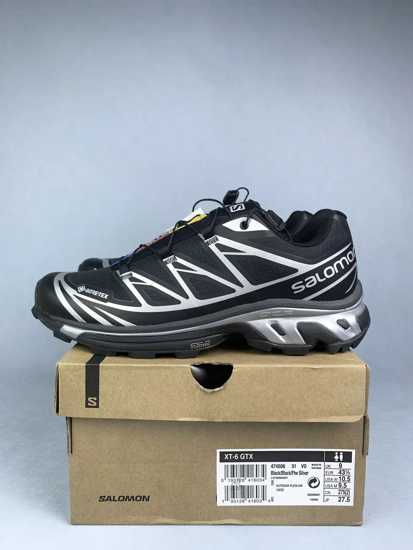 Salomon XT-6 GORE-TEX “Black Ftw Silver” Shoes product photo from LabelPicks
