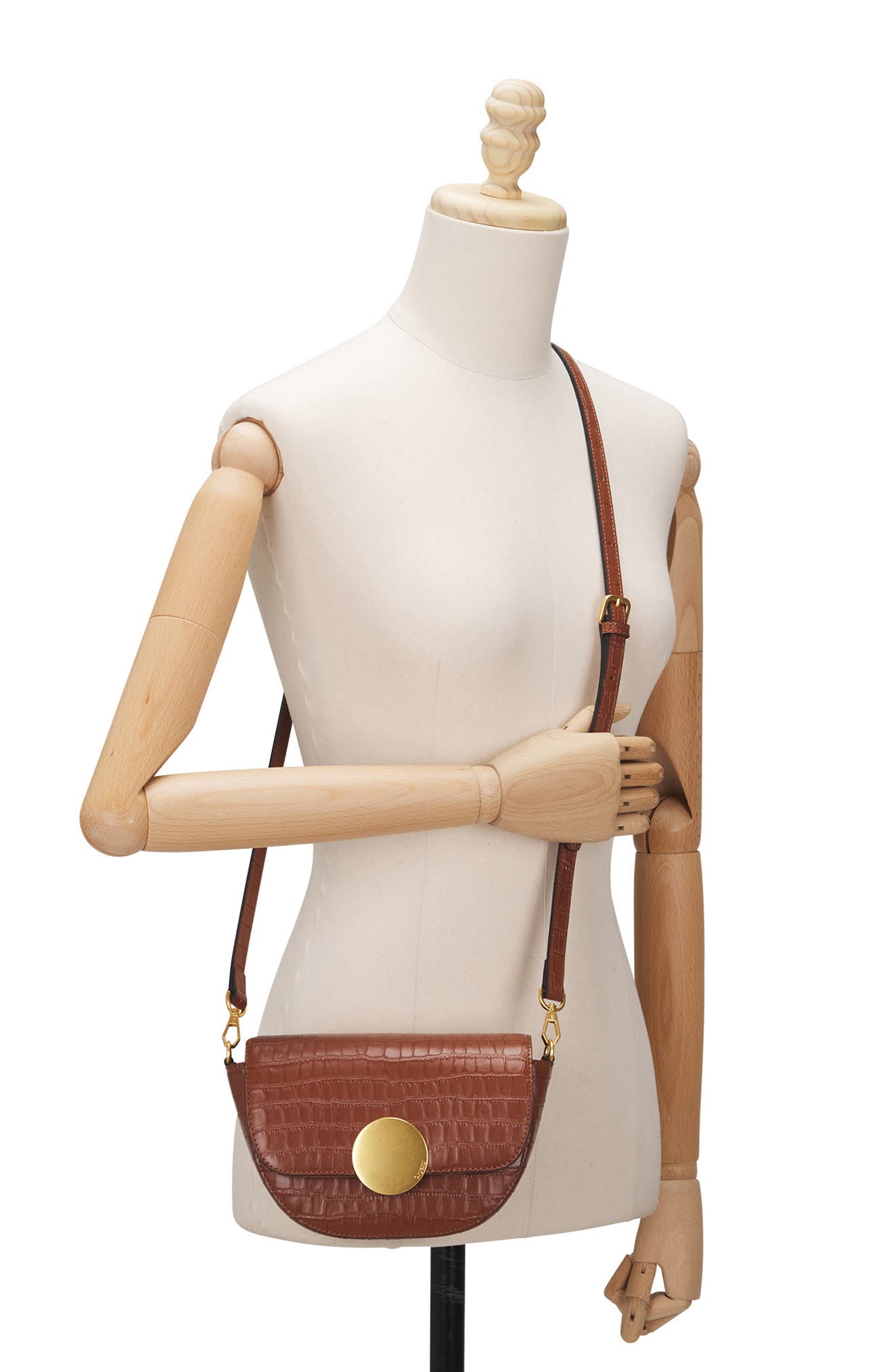 Oryany Lottie Croc Embossed Crossbody Bag