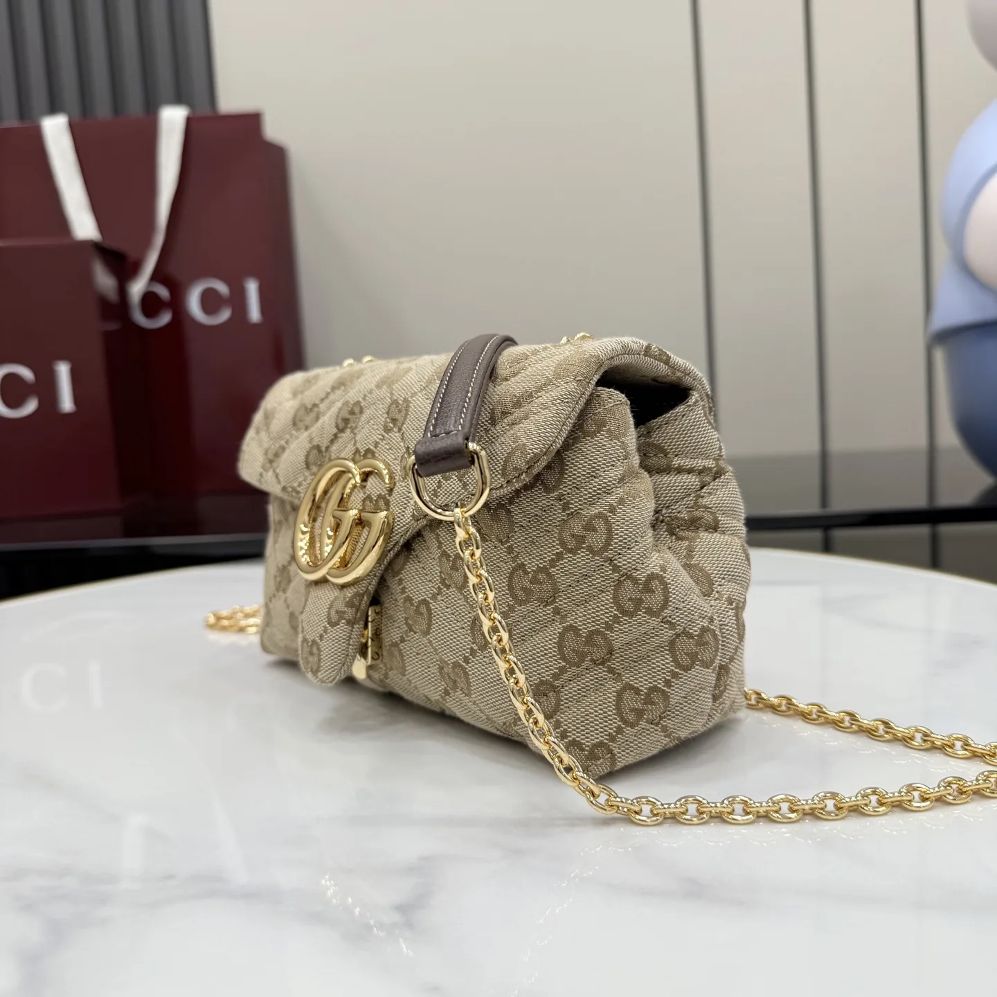 Gucci Generation Brown GG Supreme Canvas Crossbody Bag product photo from LabelPicks