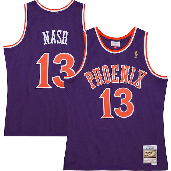 Steve Nash Phoenix Suns 2001/02 Hardwood Classics Swingman Jersey - Purple/White