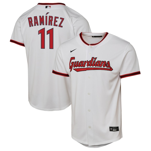Jose Ramirez Cleveland Guardians Nike Youth Home Replica 2.0 Player Jersey - White
