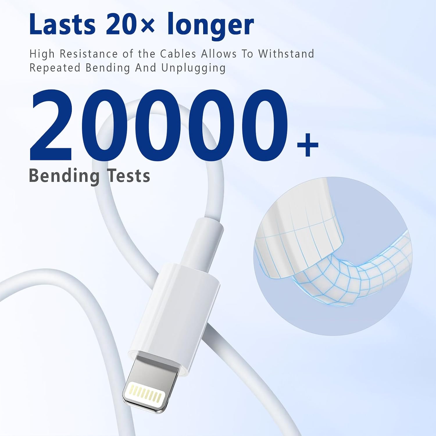USB C to Lightning Cable 3FT [Apple MFi Certified] 2Pack 2 Pack