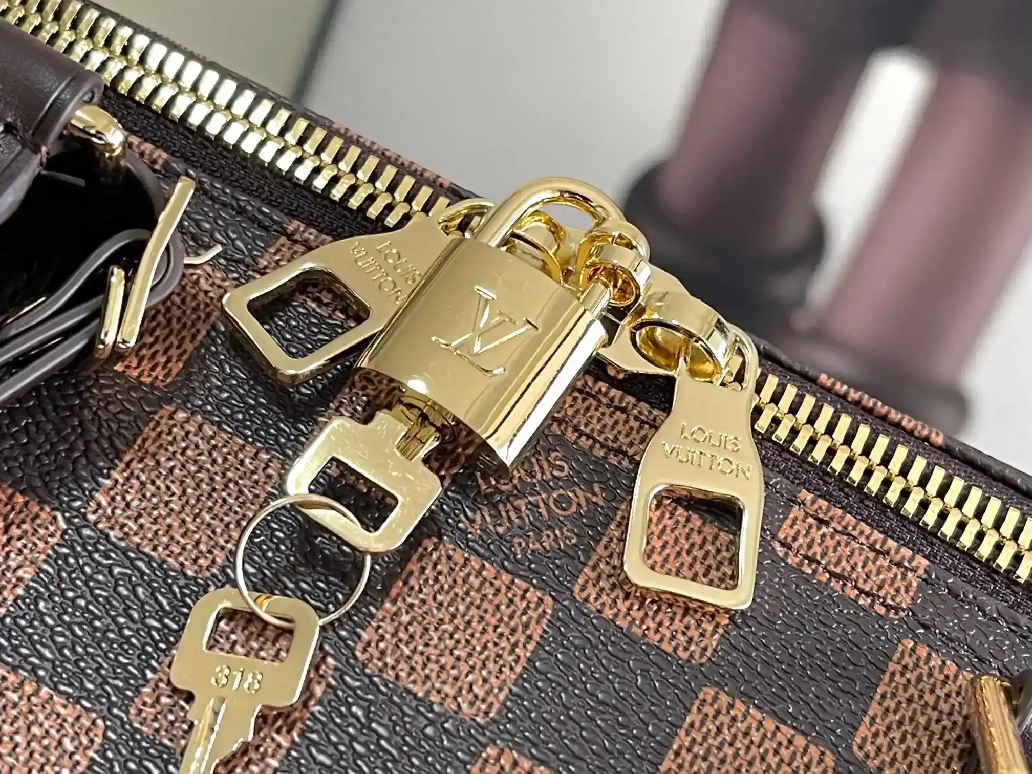 Louis Vuitton Grained Leather Keepall Tote Bag product photo from LabelPicks