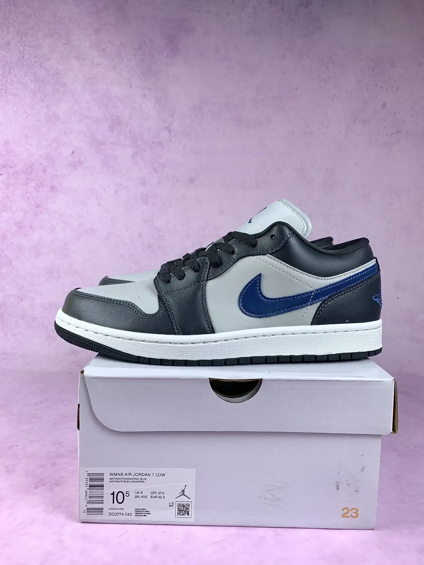 Air Jordan 1 Low 'Anthracite Blue' Shoes product photo from LabelPicks
