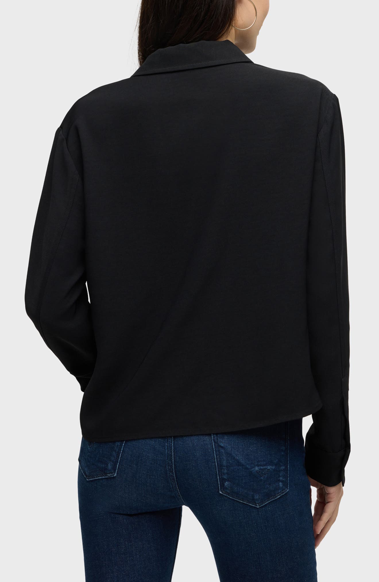 Hudson Jeans Knot Front Button-Down Shirt