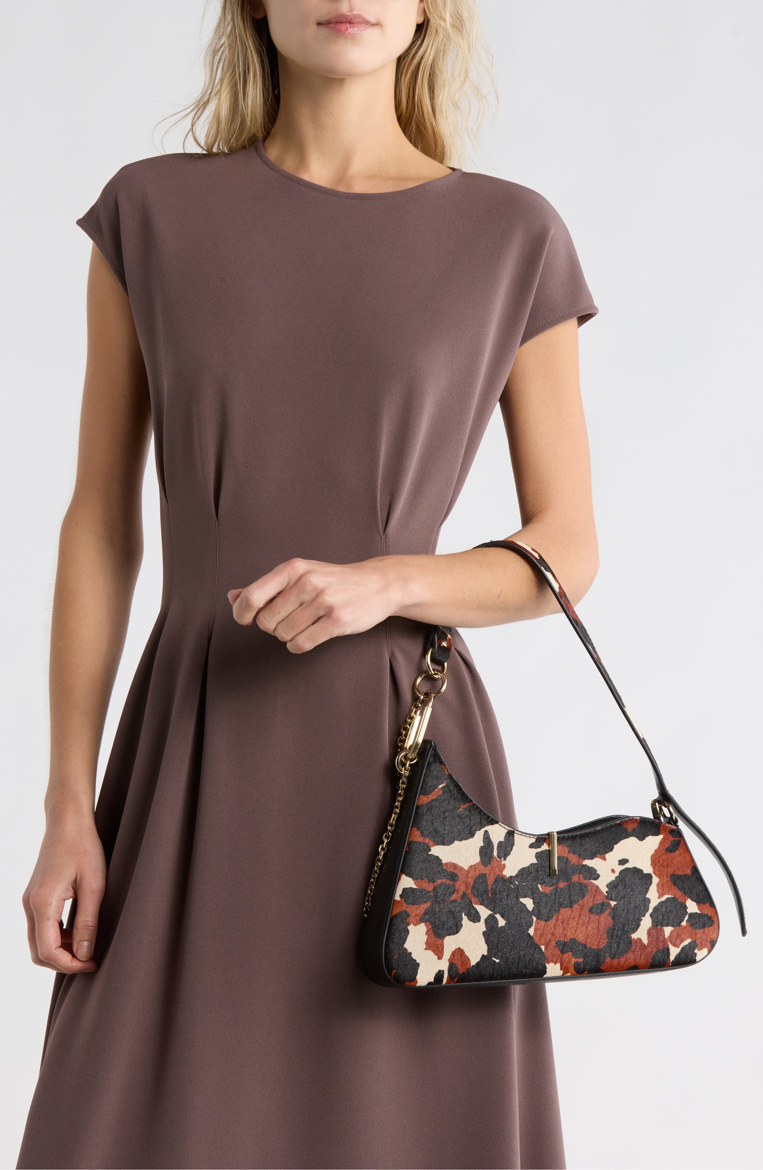 Dolce Vita Prya Calf Hair Shoulder Bag