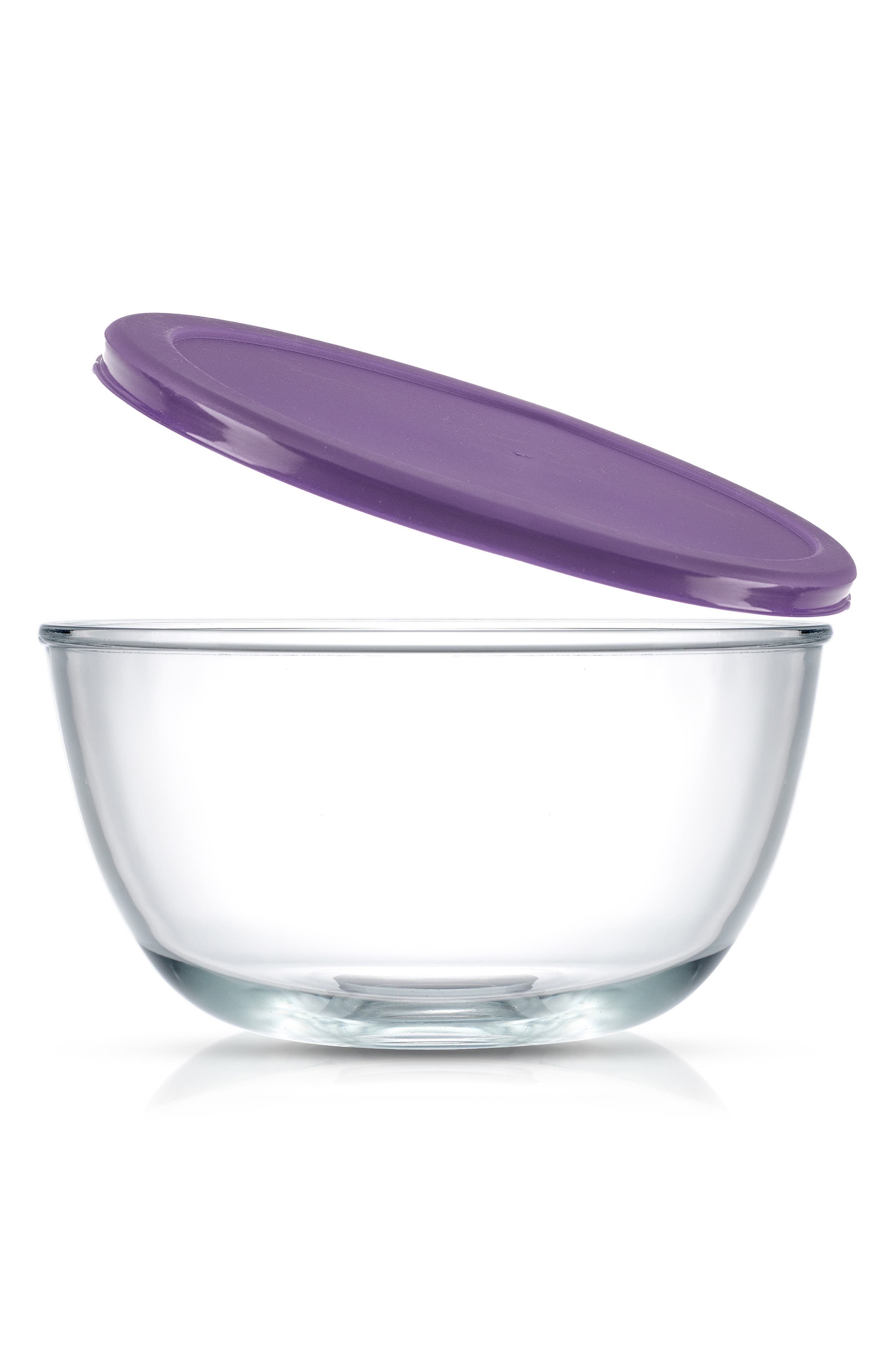 JoyJolt Set of 4 Thick Glass Mixing Bowls with Airtight Lids