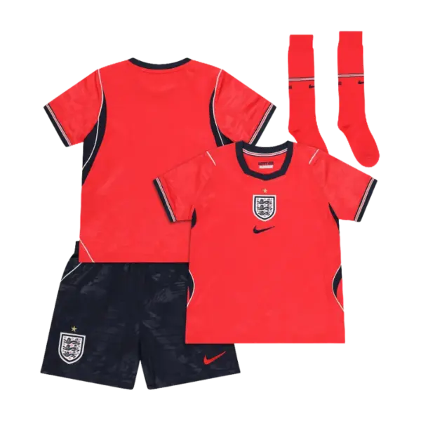 Kids England Away Jersey Full Kit World Cup 2026