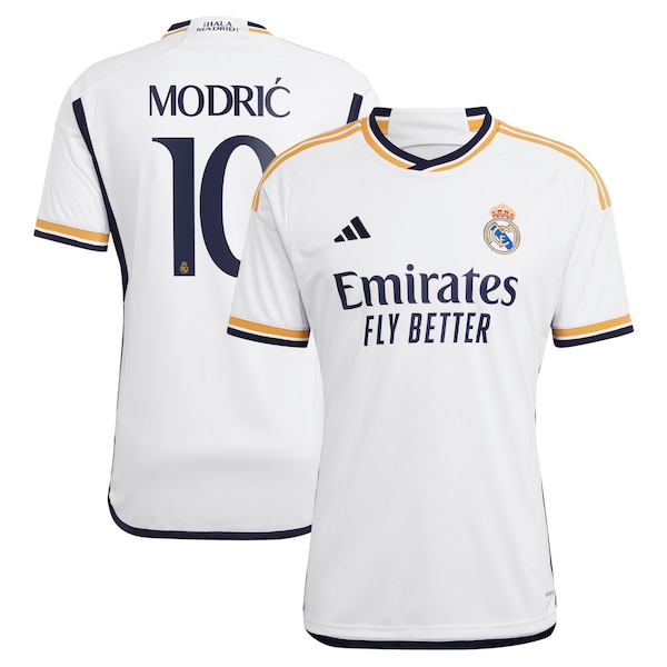 Luka Modric Los Merengues adidas 2023/24 Home Replica Jersey - White/Navy