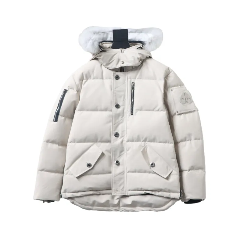Moose Knuckles Men’s Shearling 3Q Jacket Off White