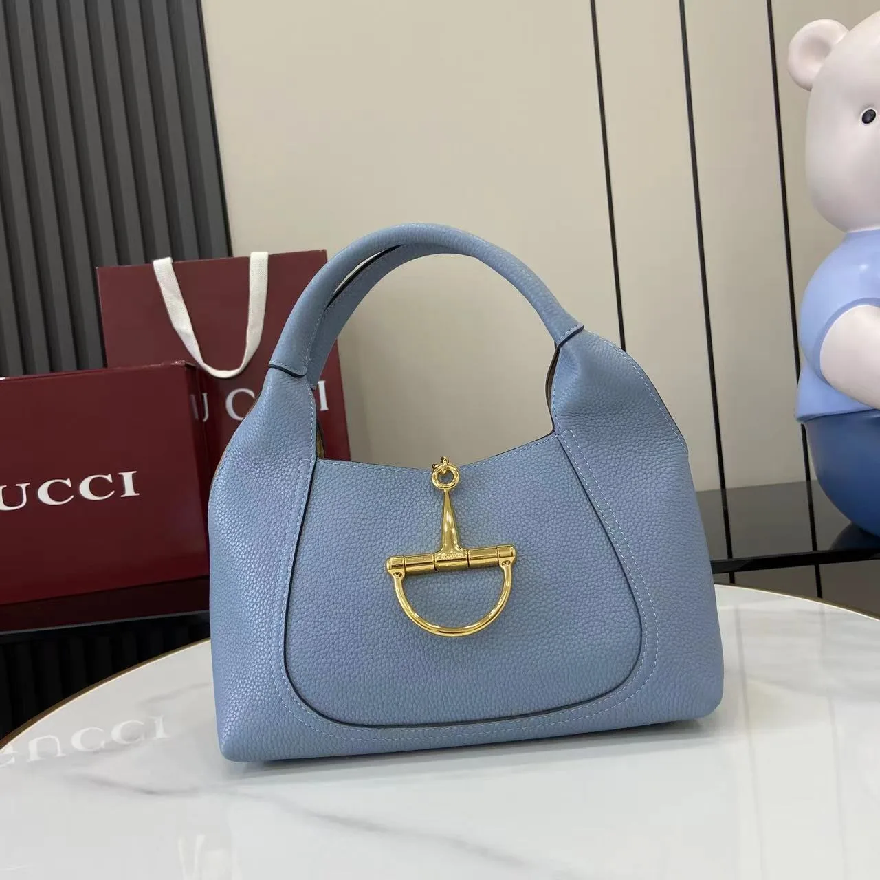 Gucci Grained Leather Shoulder Bag product photo from LabelPicks