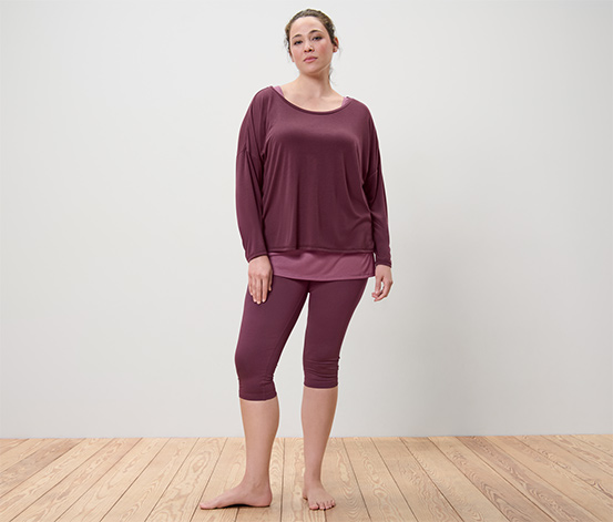 3/4-Sporttight, pflaume