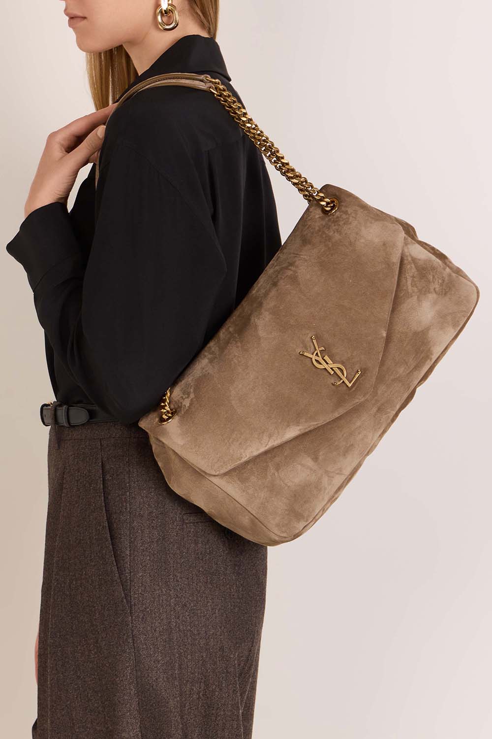 SAINT LAURENT תיק כתף זמש