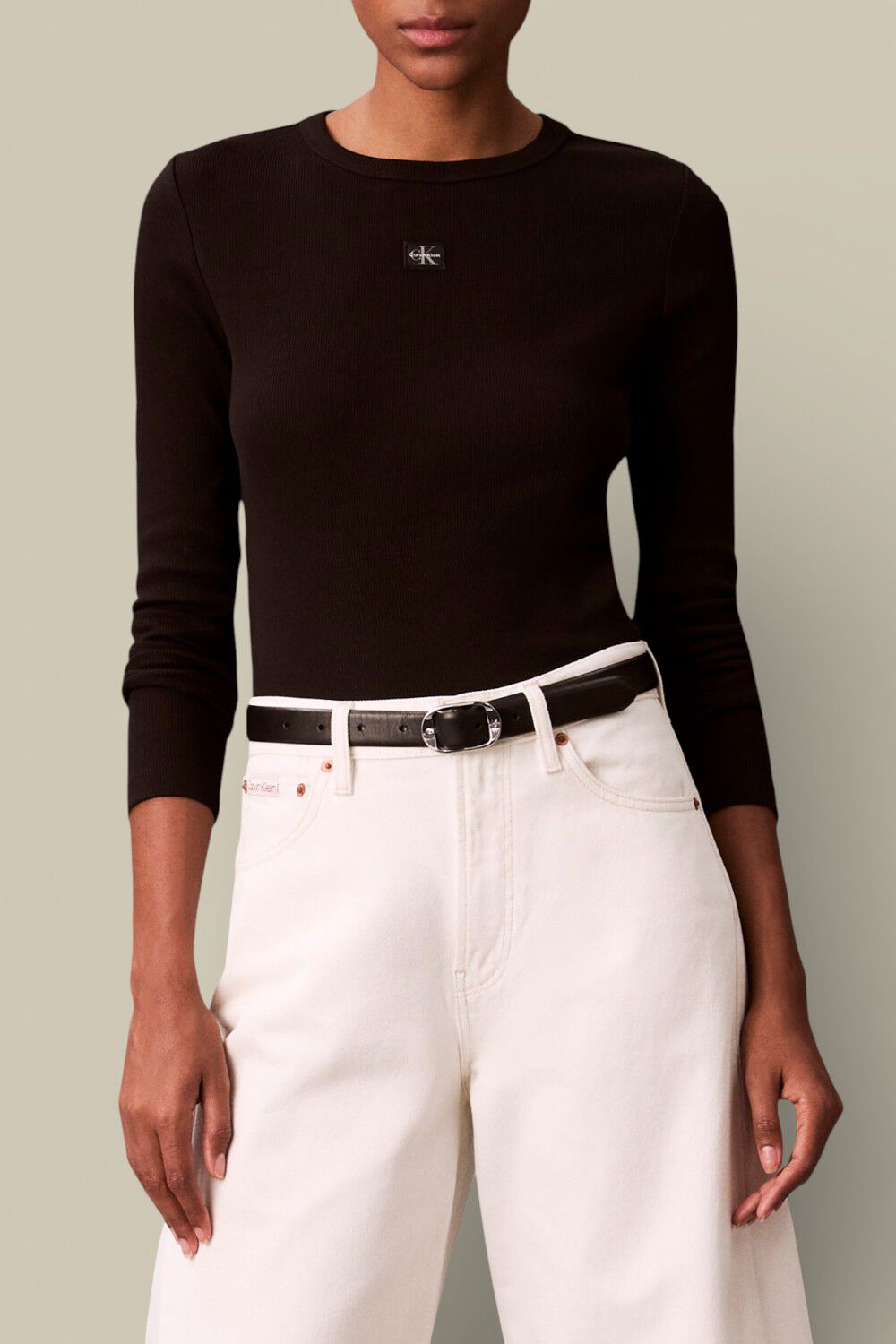 CALVIN KLEIN חולצת טי שרוול ארוך