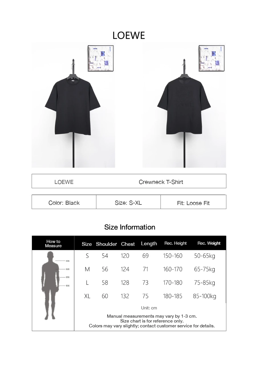 LOEWE Black Pocket T-Shirt with Tonal Anagram product photo from LabelPicks