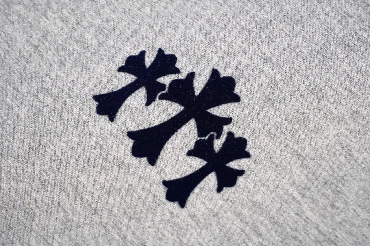 Chrome Hearts Grey Flocked Cross Three Quarter Sleeve T-Shirt product photo from LabelPicks