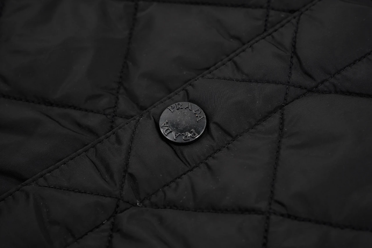 Prada Black Diamond Quilted Padded Jacket product photo from LabelPicks