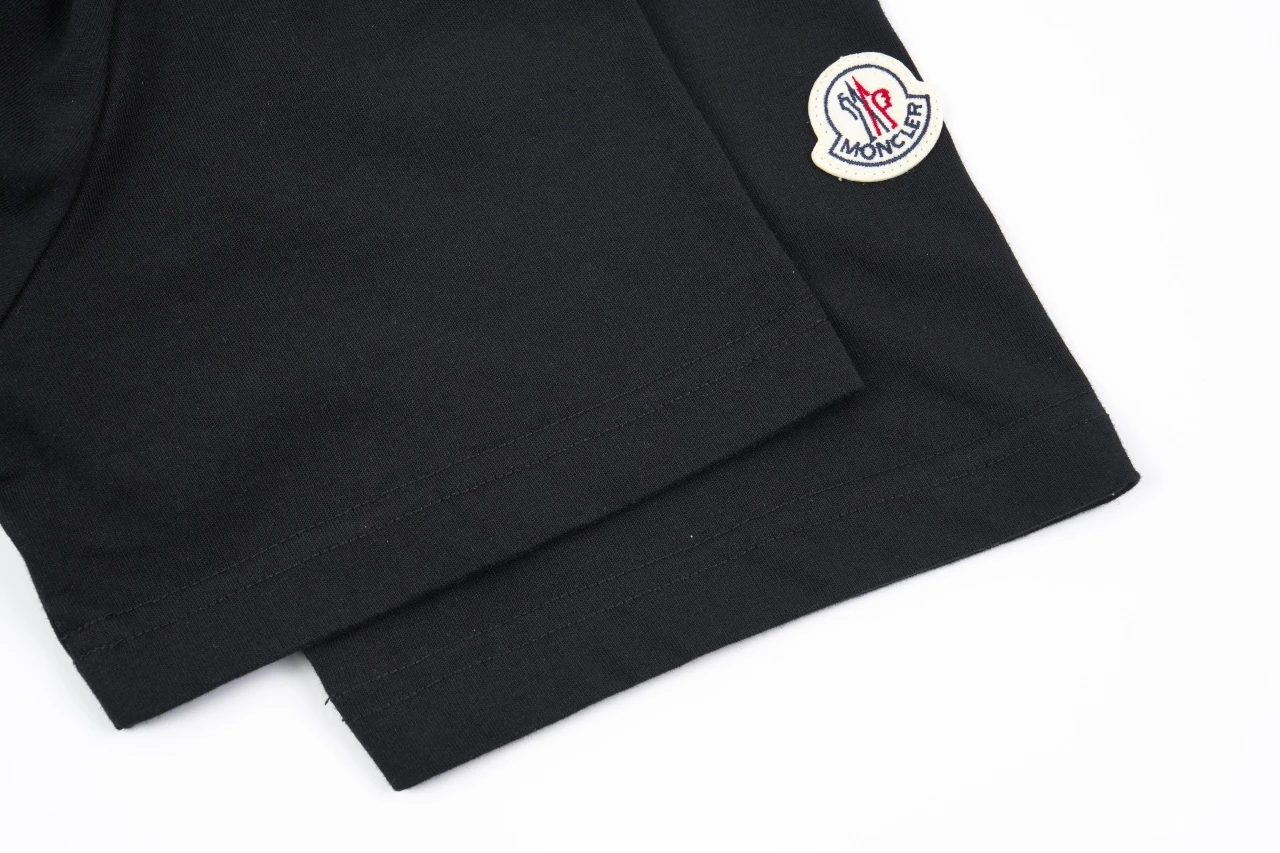 Moncler Black Flocked Logo T-Shirt product photo from LabelPicks