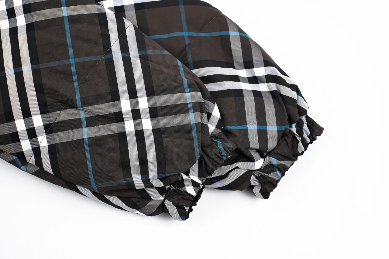 Burberry Black Reversible Check Down Jacket product photo from LabelPicks