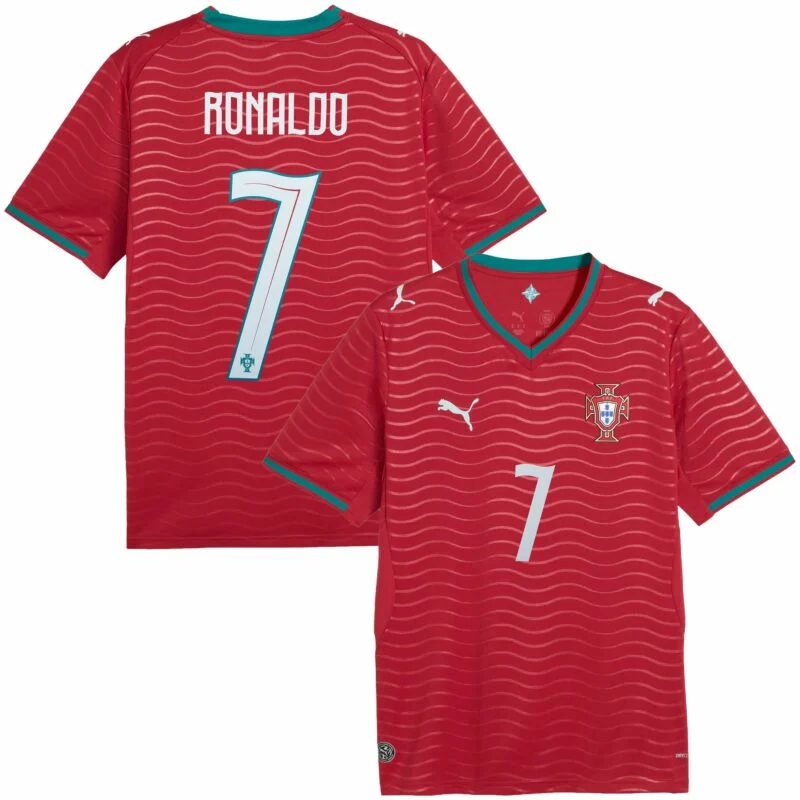 Cristiano Ronaldo Portugal National Team Puma 2026 Youth Home Replica Jersey - Red