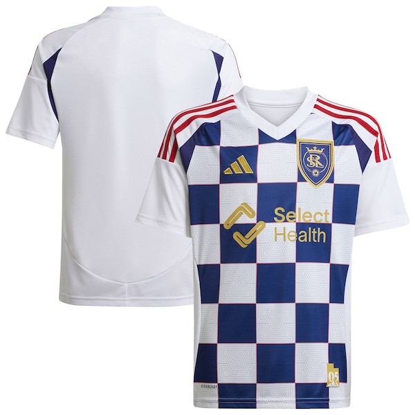 Real Salt Lake adidas Youth 2025 Grid City Replica Jersey - White