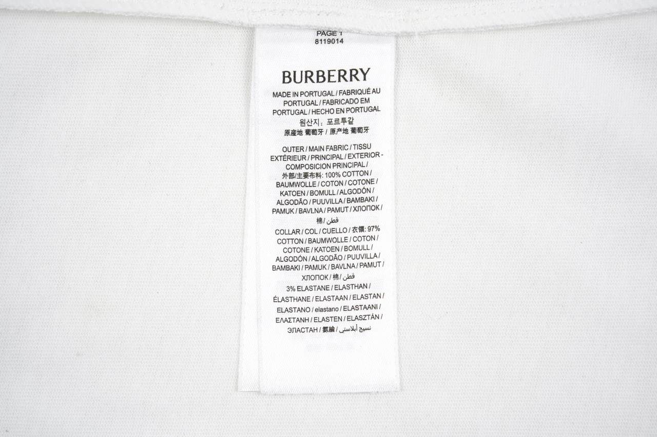 Burberry White Equestrian Knight Check Print Cotton T-Shirt product photo from LabelPicks