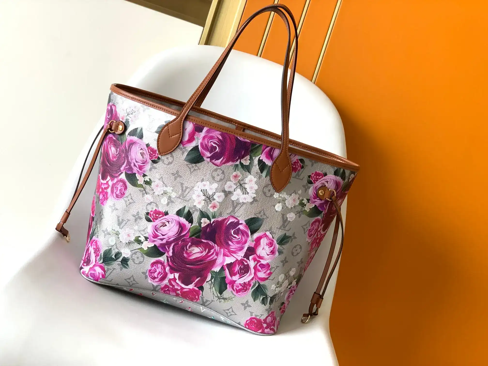 Louis Vuitton Neverfull Gold Calfskin Tote Bag product photo from LabelPicks