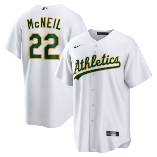 Jeff McNeil Athletics Nike Home Replica Jersey - White