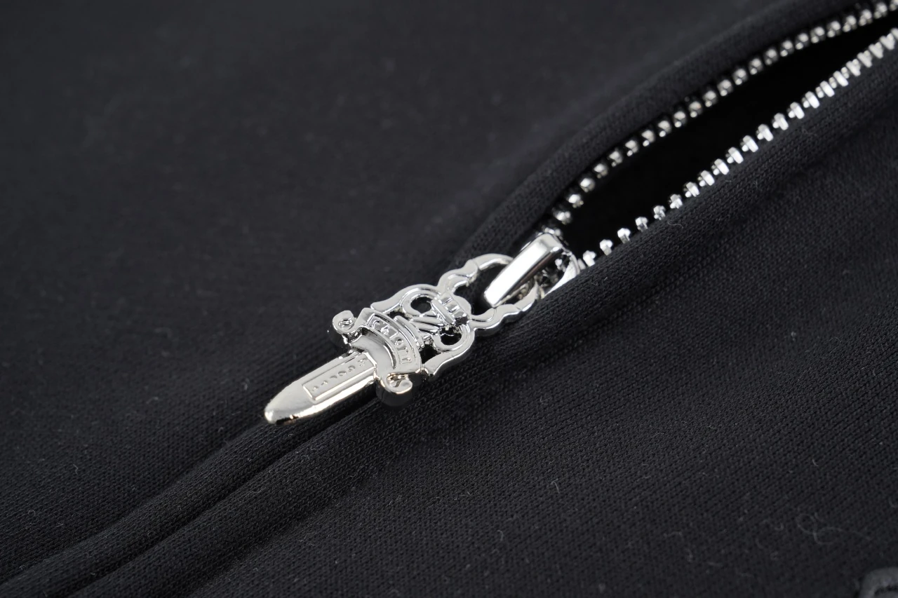 Chrome Hearts Black Cross Leather Patch Hooded Jacket product photo from LabelPicks