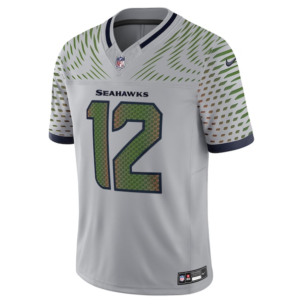 12s Seattle Seahawks Nike 2025 Rivalries Collection Limited Jersey - Wolf Gray