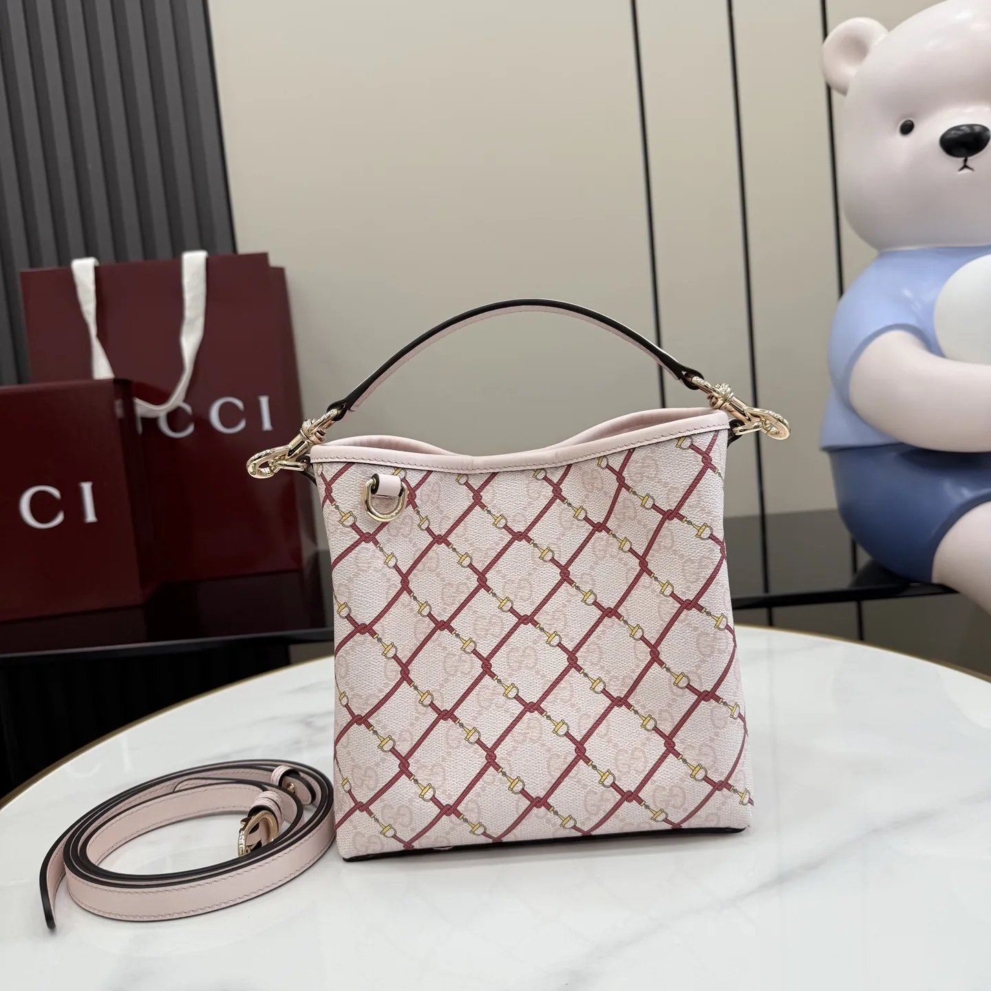 Gucci Pink Bucket Bag product photo from LabelPicks