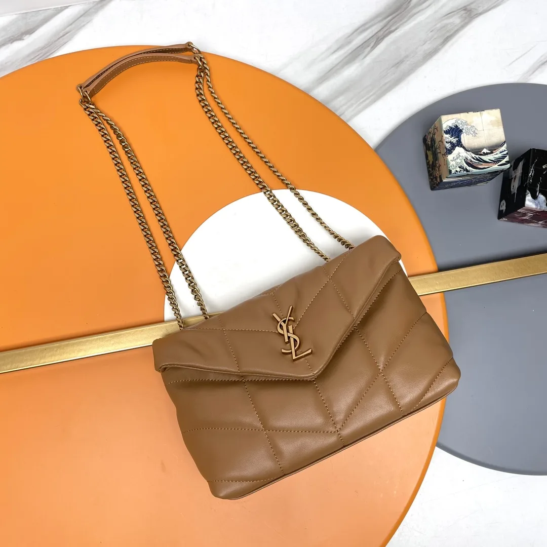 Saint Laurent Brown Loulou Quilted Leather Shoulder Bag product photo from LabelPicks
