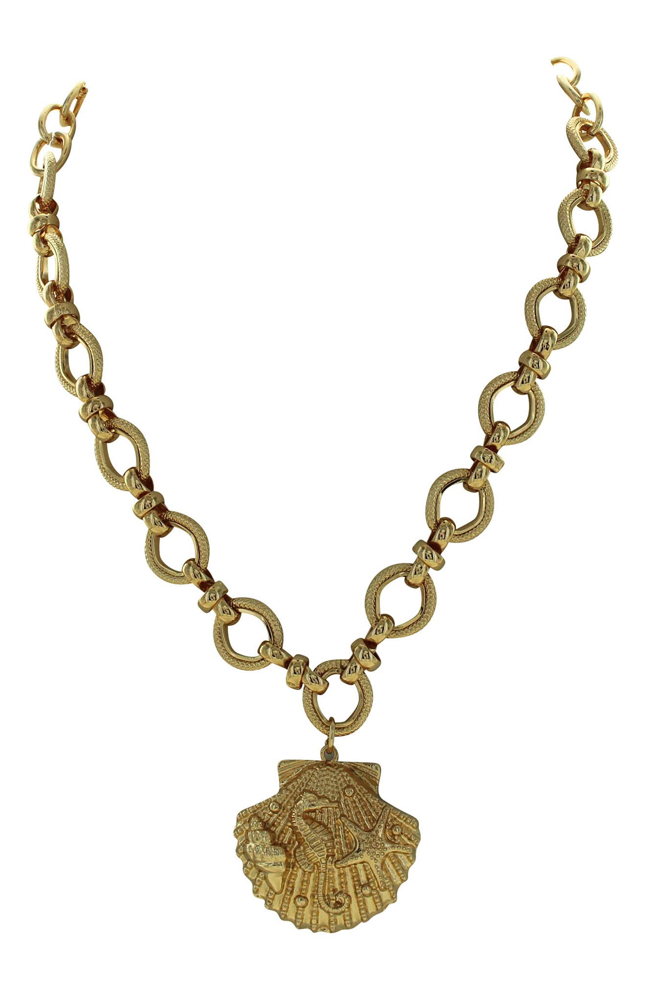 OLIVIA WELLES Shell Pendant Necklace