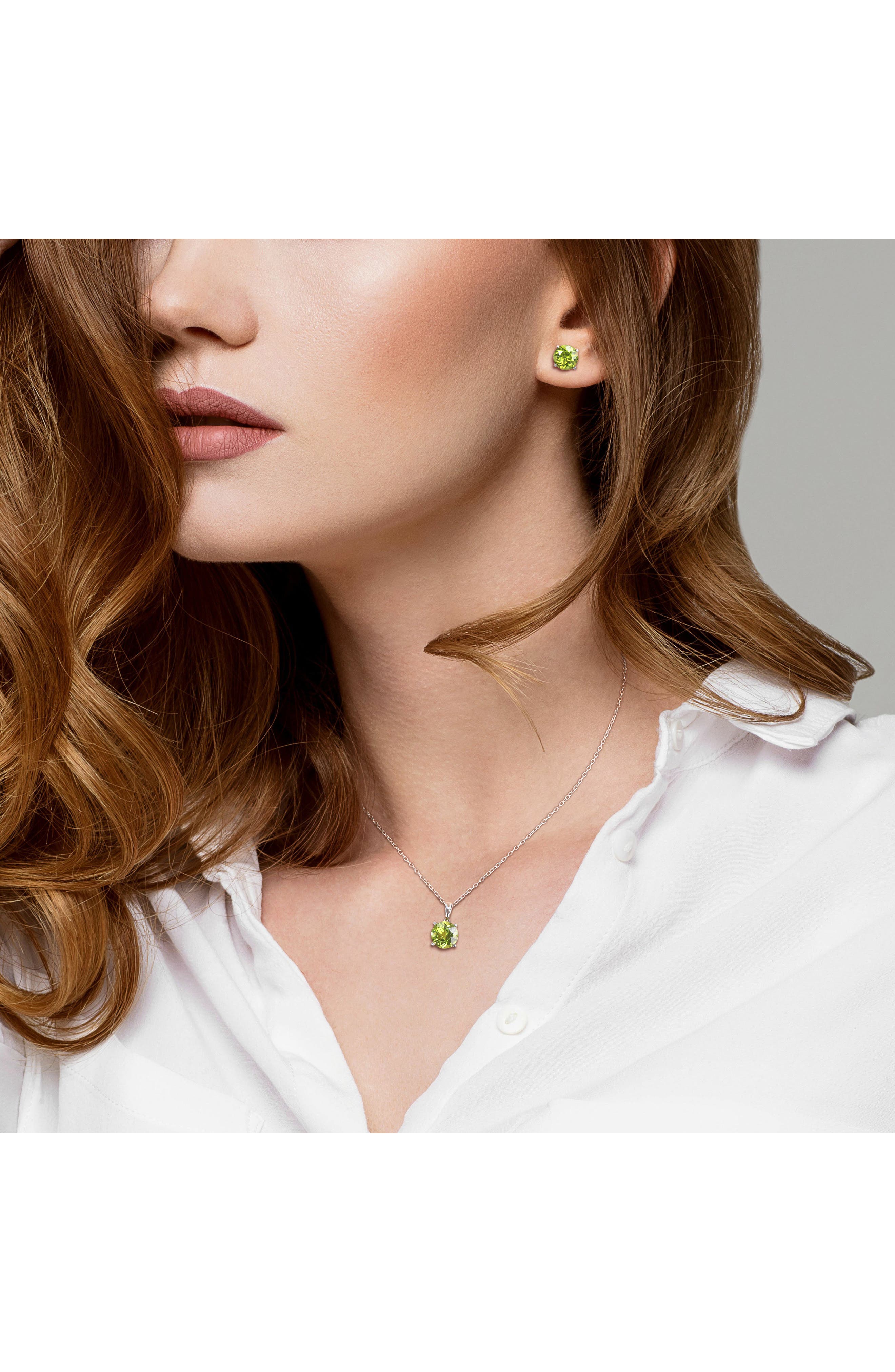 DELMAR Peridot Earrings & Necklace Set
