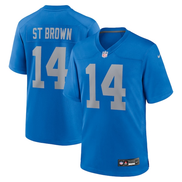 Amon-Ra St. Brown Detroit Lions Nike Alternate Game Jersey -  Blue