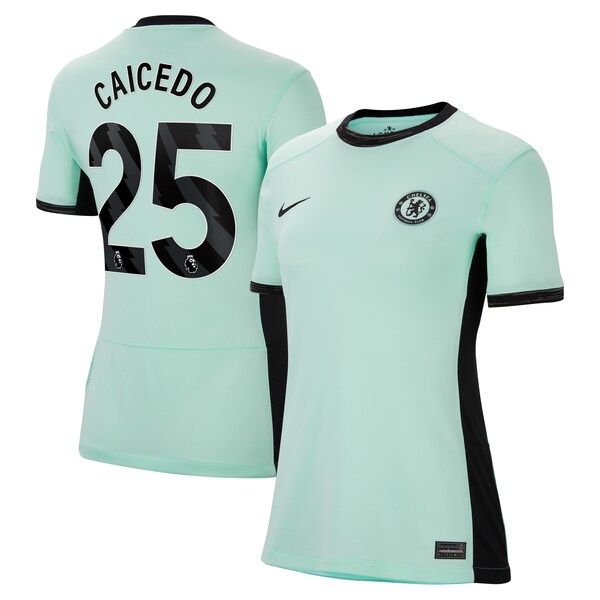 Moisés Caicedo Chelsea Nike Women's 2023/24 Third Stadium Replica Player Jersey - Mint