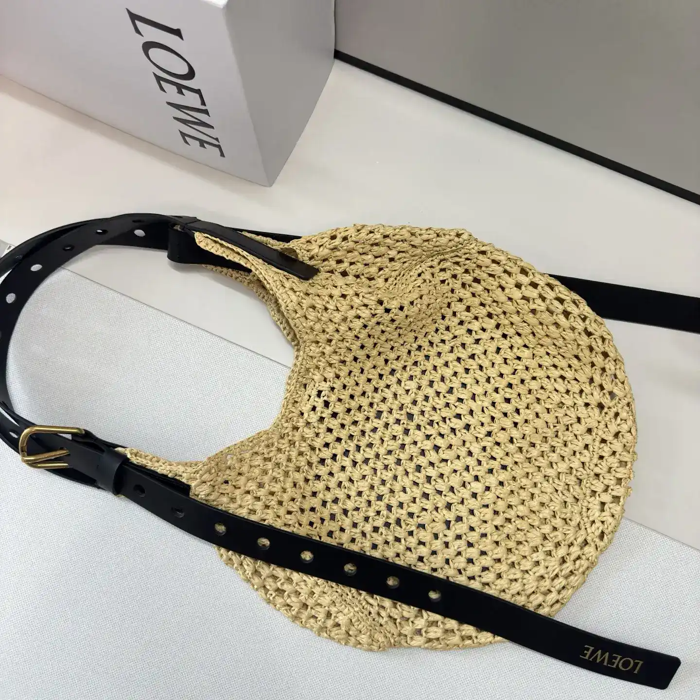 Loewe Straw Woven Hobo Bag product photo from LabelPicks