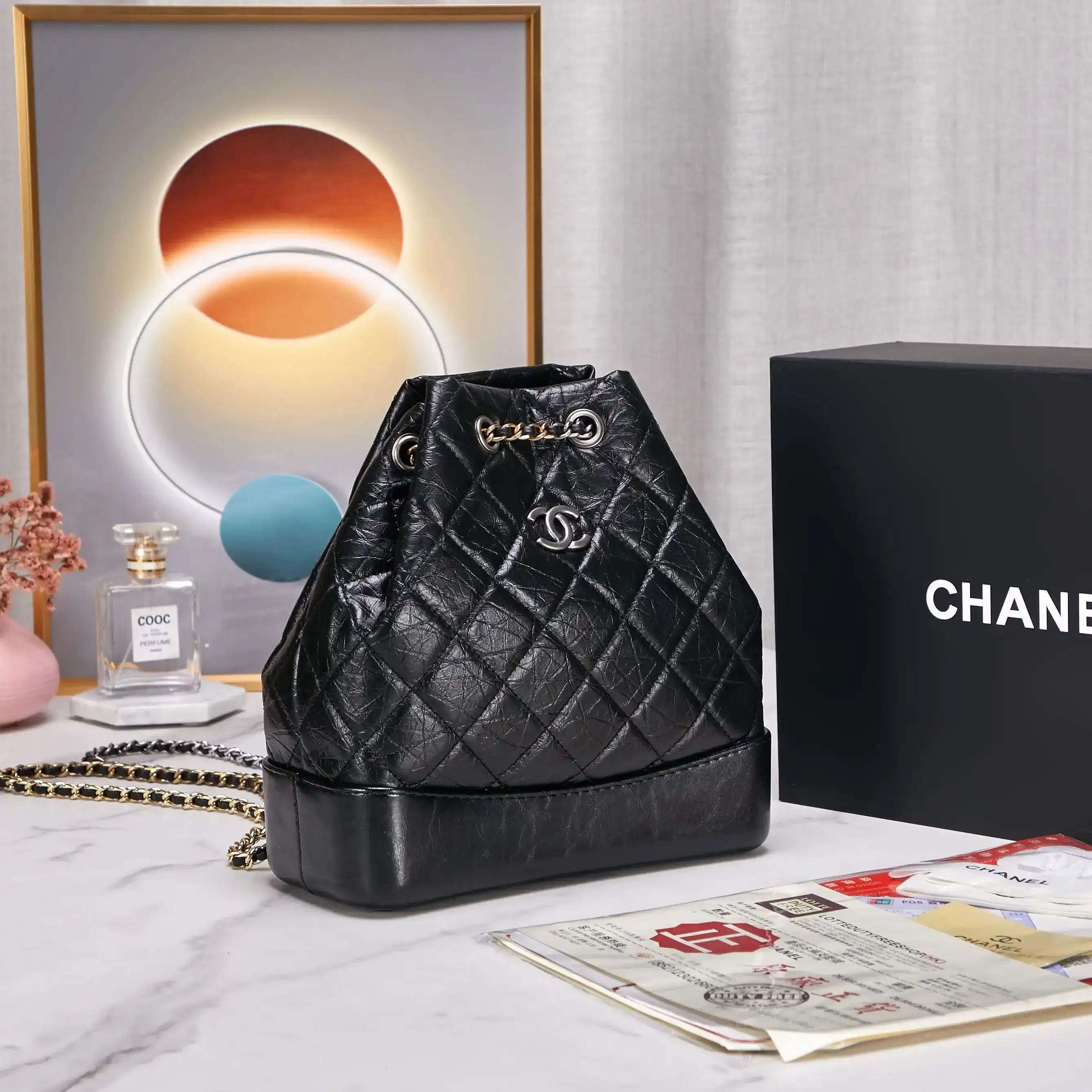 Chanel Black Gabrielle Calfskin Backpack product photo from LabelPicks