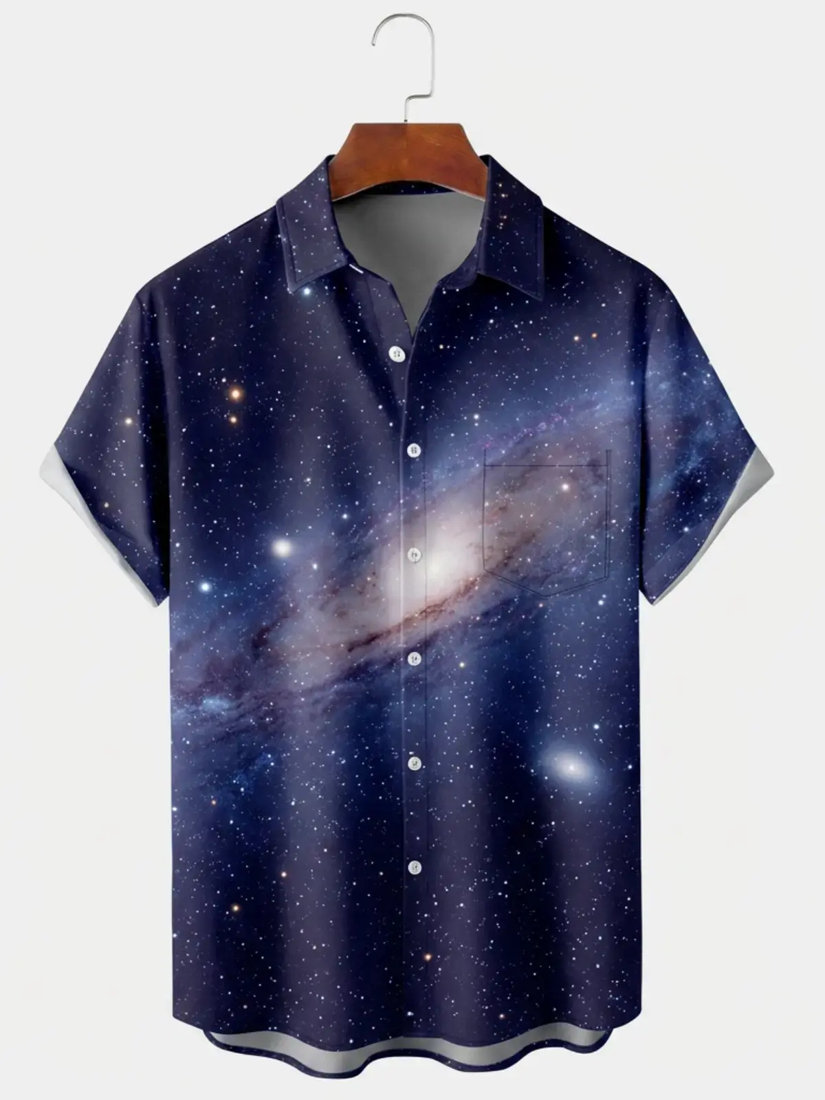 Men's printed shirts Galaxy Space Nebula Hawaiian Shirt
