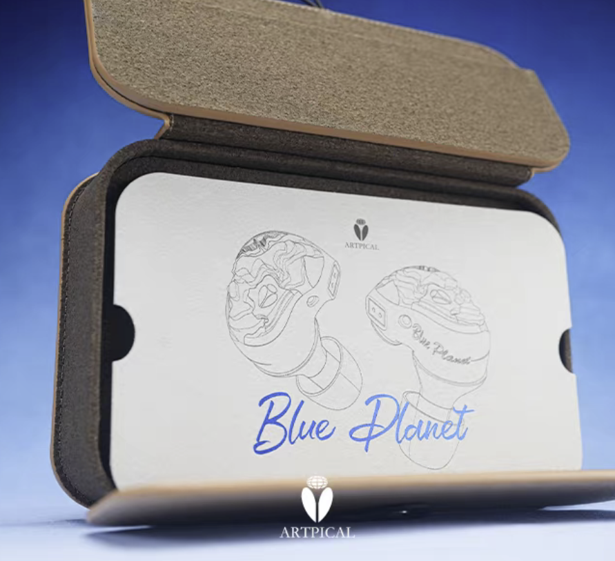 ARTPICAL Blue Planet Earphones - 12mm Planar Diaphragm (Flat Panel)  IEM New - GreshamTech