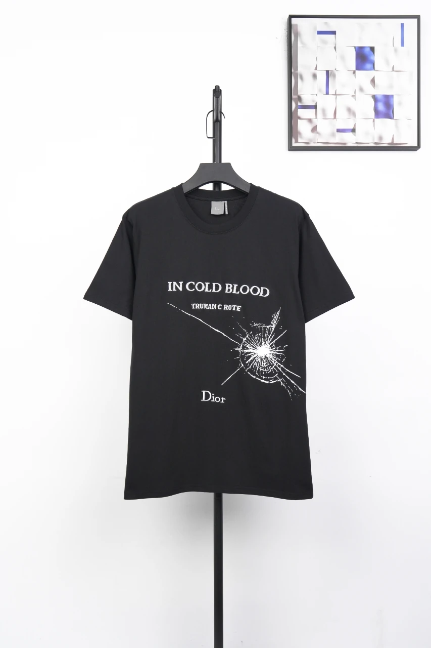 Dior Black Shattered Glass Graphic T-Shirt product photo from LabelPicks